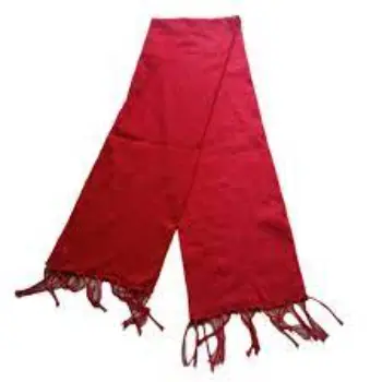 Plain Men Red Woolen Muffler
